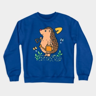 Gardening hedgehog Crewneck Sweatshirt